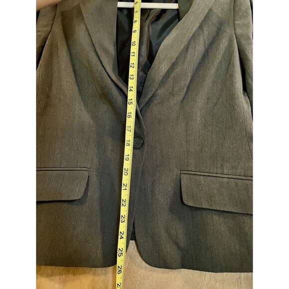 Evan Picone Women’s Charcoal Gray Blazer – Stretch Suit Jacket Size 10 - Picture 10 of 11